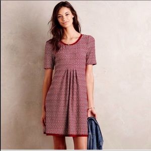 Anthropologie Maeve Textured Knit Dora Shift Dress